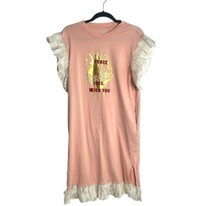 🌸 UNLOGICAL POEM “Peace Bee With You” Ruffle Sleeve Dress — Size M (160/84A) 🌸